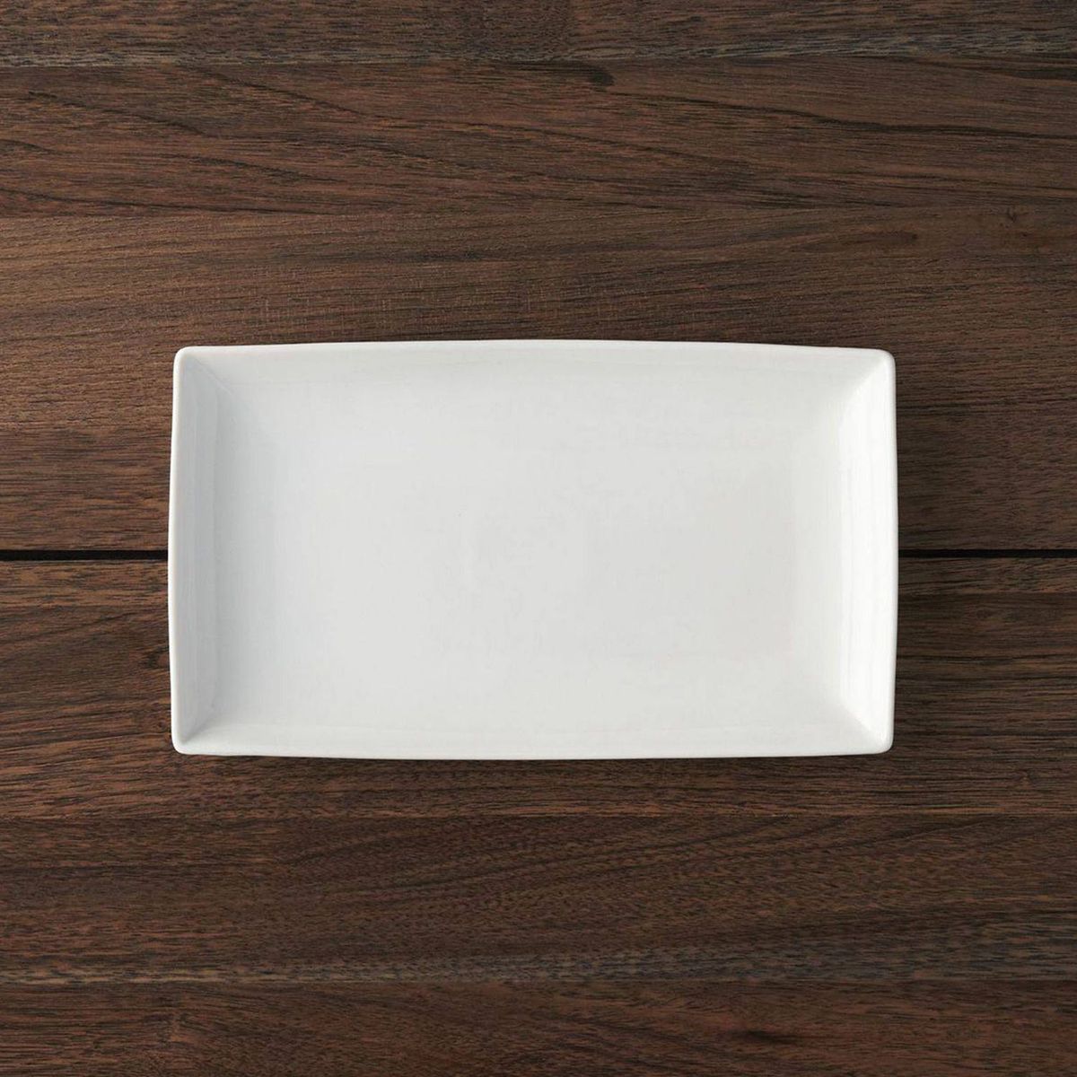 CRATE & BARREL - Bandeja Rectangular en Porcelana 25 x 15 cm