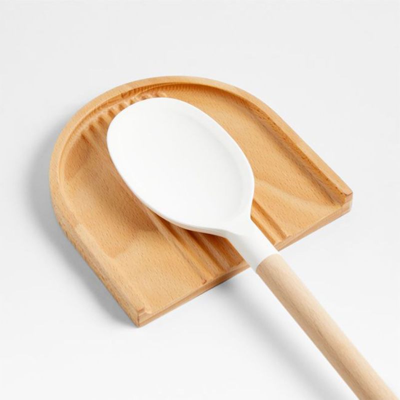 CRATE & BARREL - Apoya cucharas Hanno de Madera