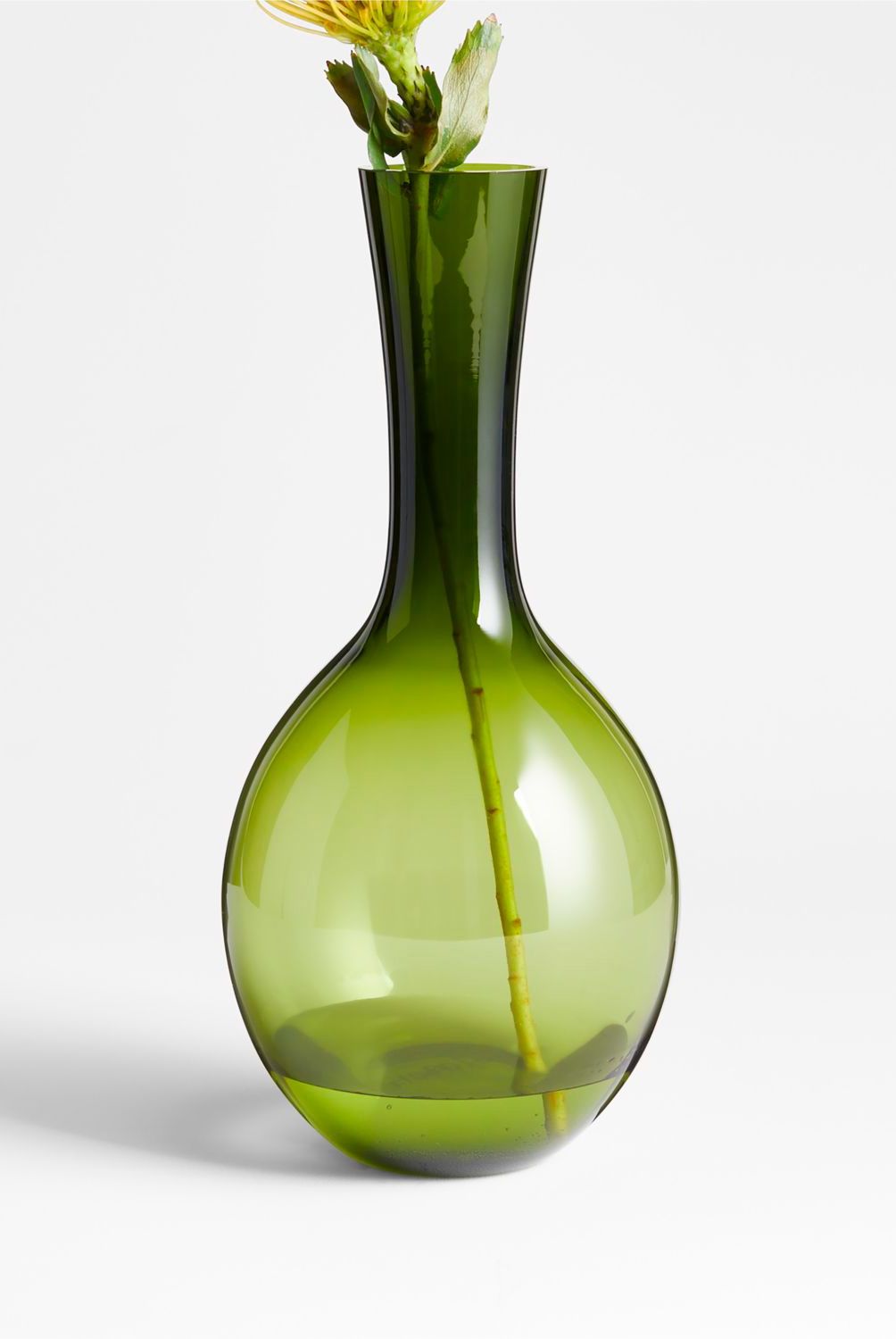 CRATE & BARREL - Florero Dyon en Vidrio 30 cm x 14 cm 