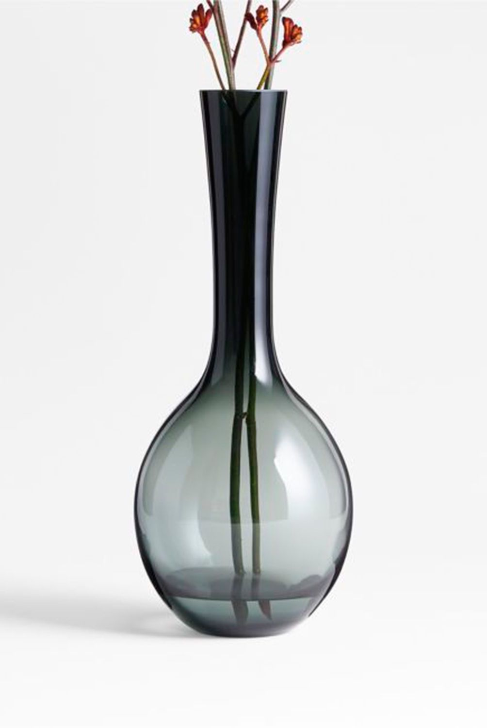CRATE & BARREL - Florero Dyon en Vidrio 37 cm x 15 cm 