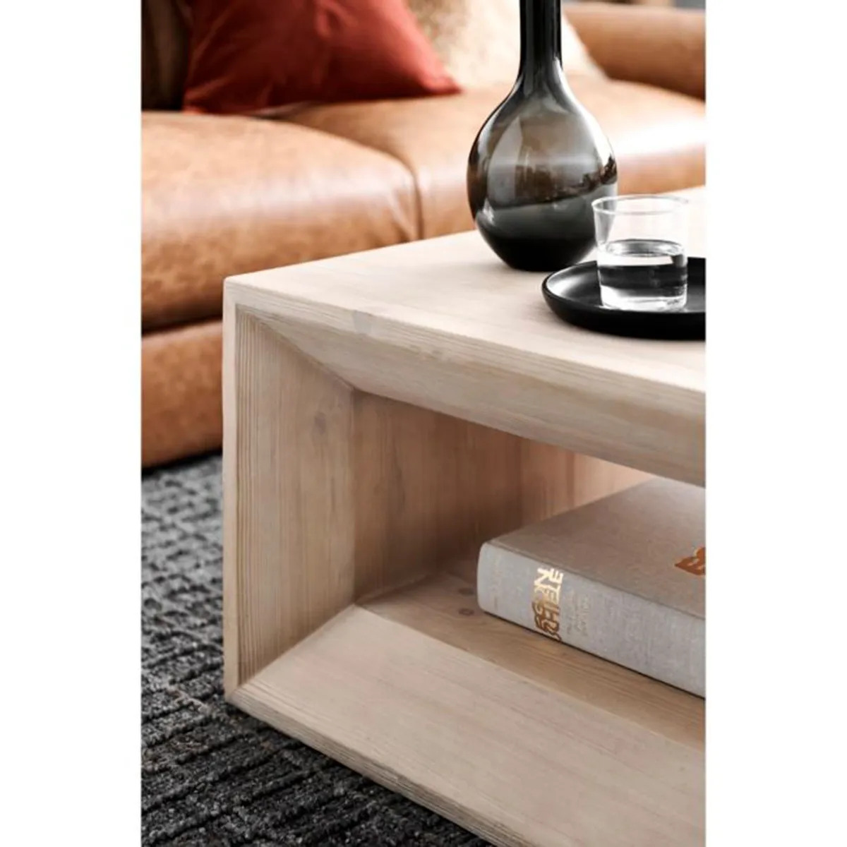 CRATE & BARREL - Florero Dyon en Vidrio 37 cm x 15 cm 