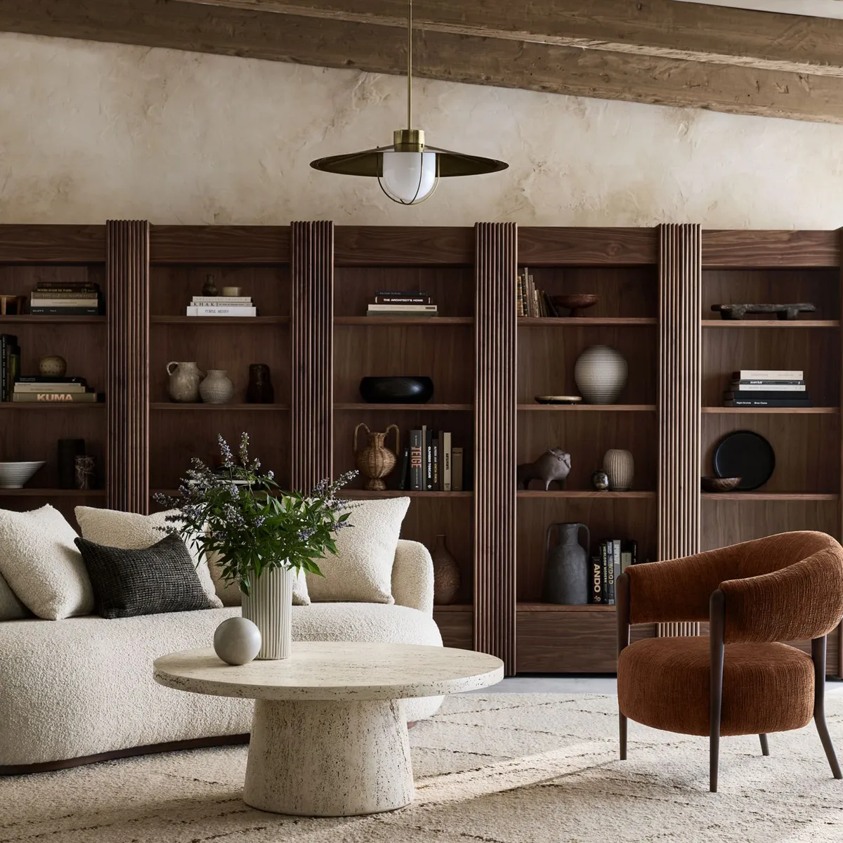 CRATE & BARREL - Sofá Martina 3 puestos Tela