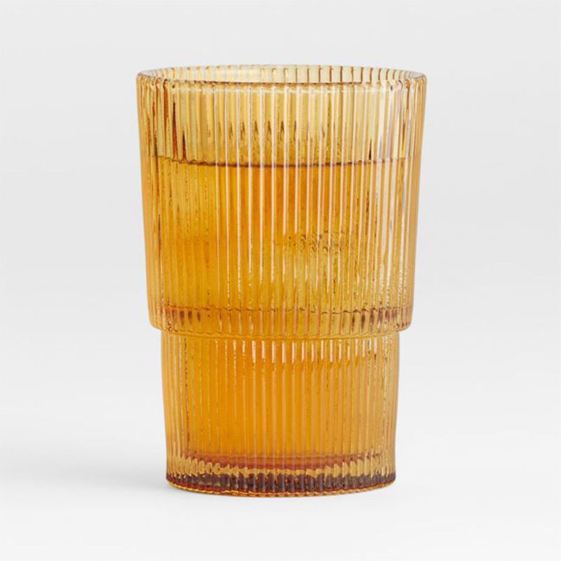 CRATE & BARREL - Vaso Alto Atwell Naranja 473 ml