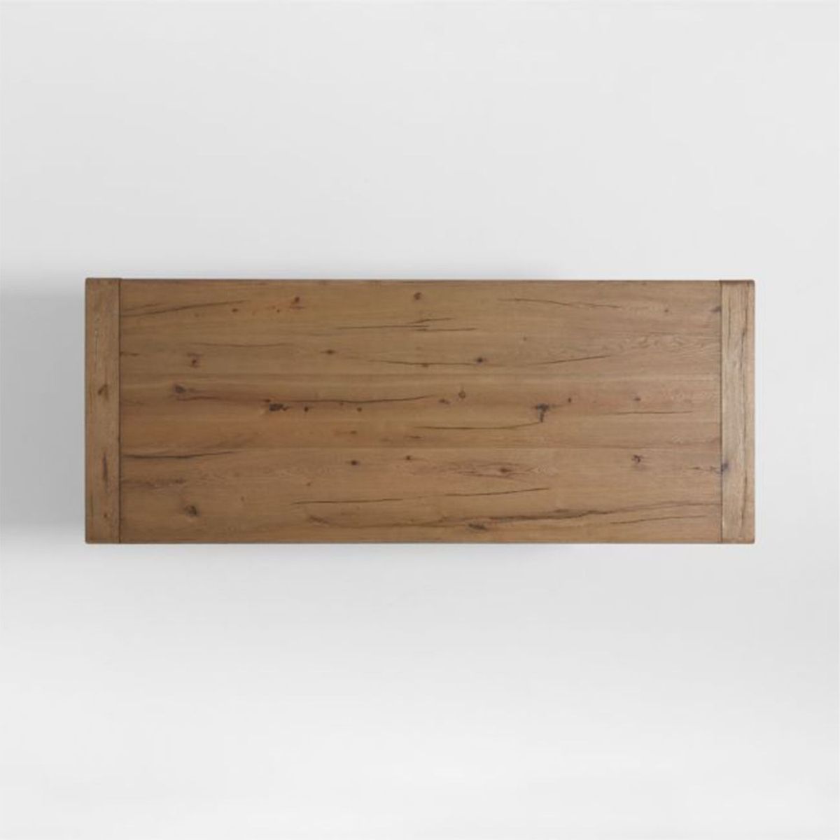 CRATE & BARREL - Top para Mesa de comedor Breckenridge 12 puestos en Madera roble (No incluye Base para Mesa de comedor)
