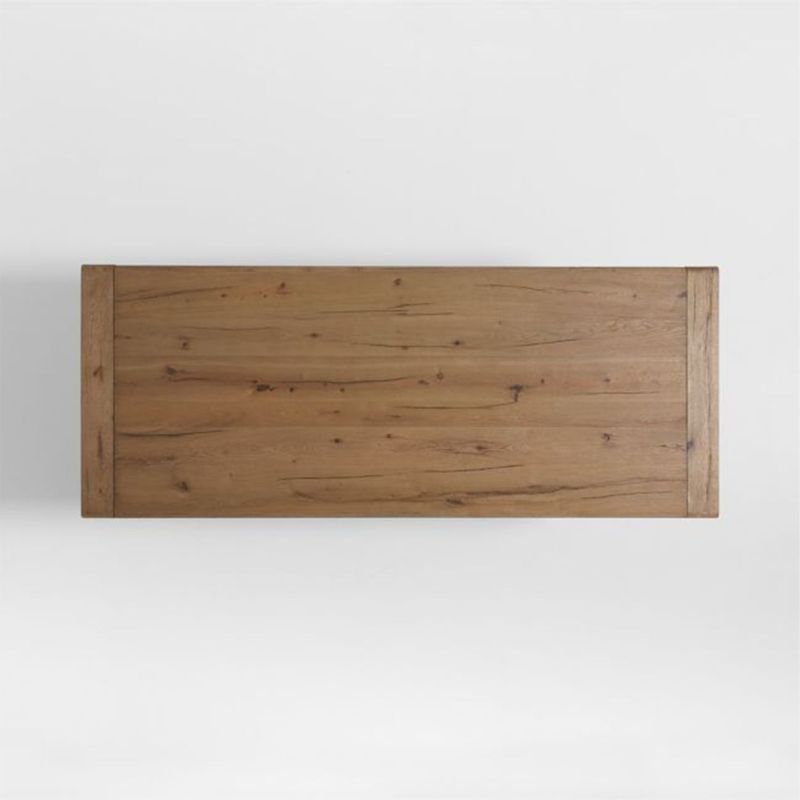 CRATE & BARREL - Top para Mesa de comedor Breckenridge 12 puestos en Madera roble (No incluye Base para Mesa de comedor)