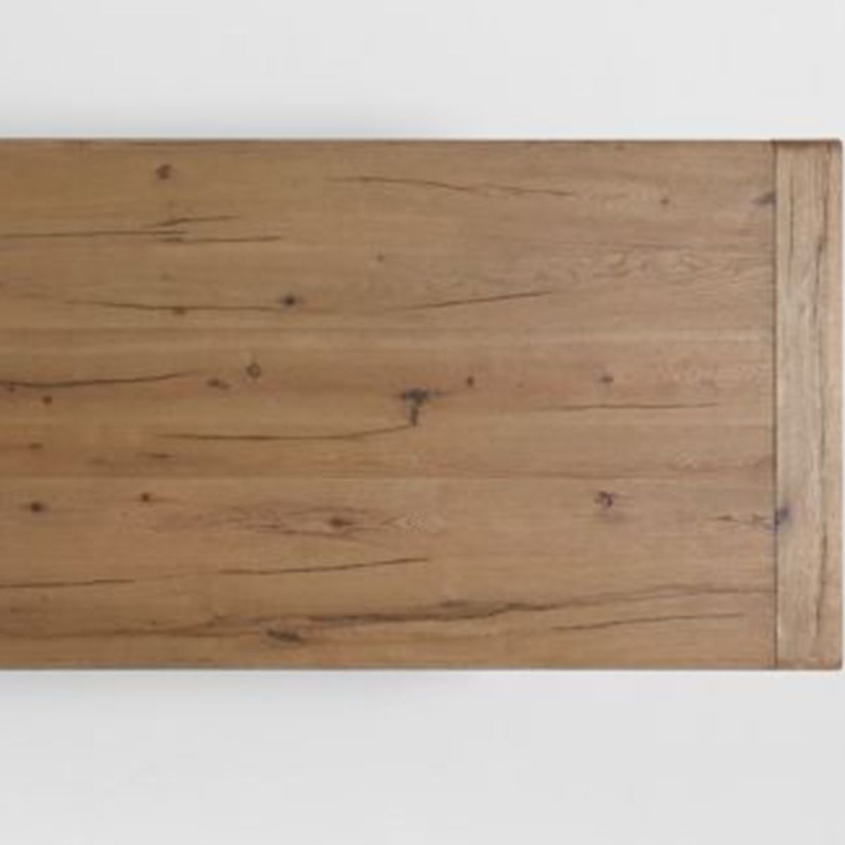 CRATE & BARREL - Top para Mesa de comedor Breckenridge 12 puestos en Madera roble (No incluye Base para Mesa de comedor)