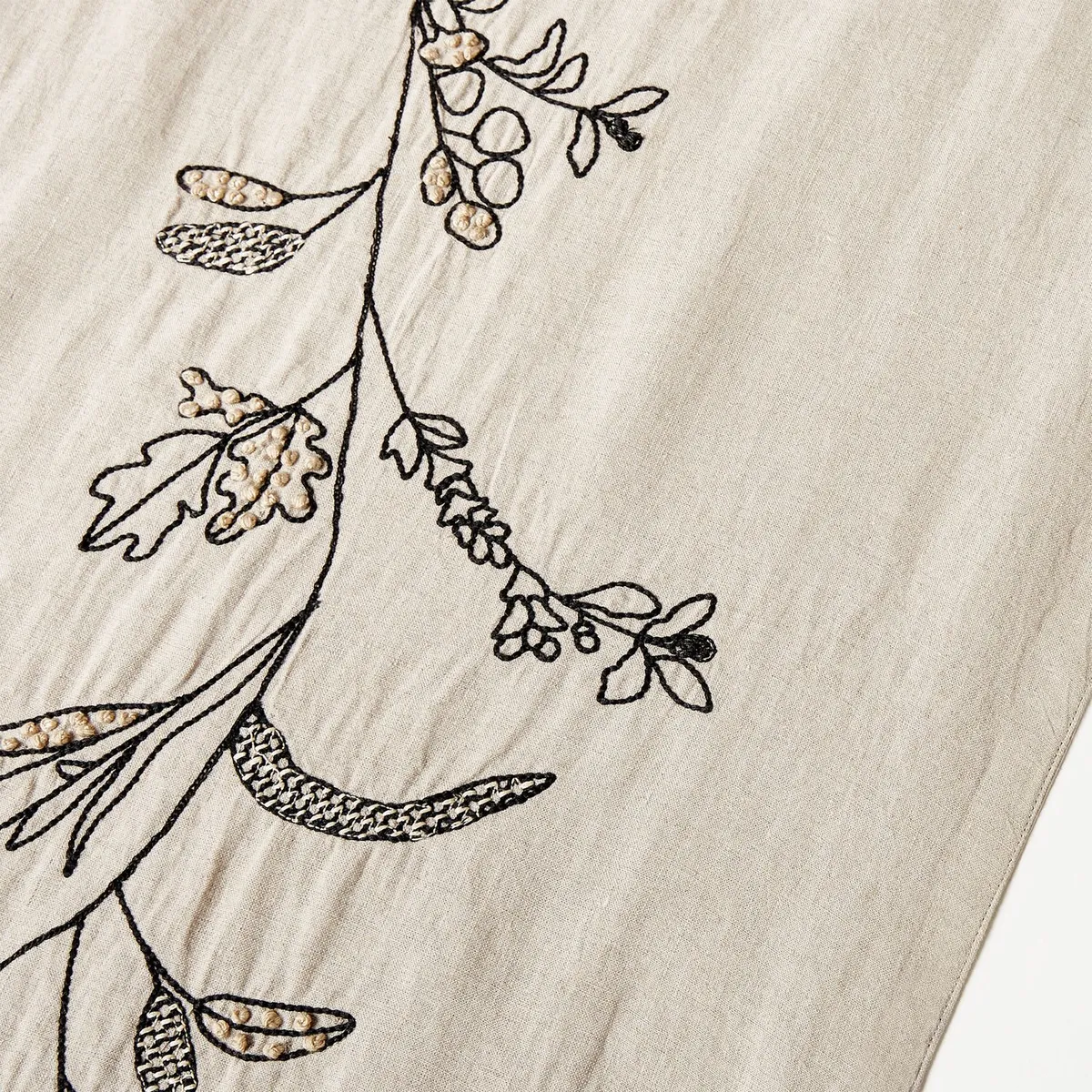 CRATE & BARREL - Camino de mesa European Flax Lino 305 x 46 cm