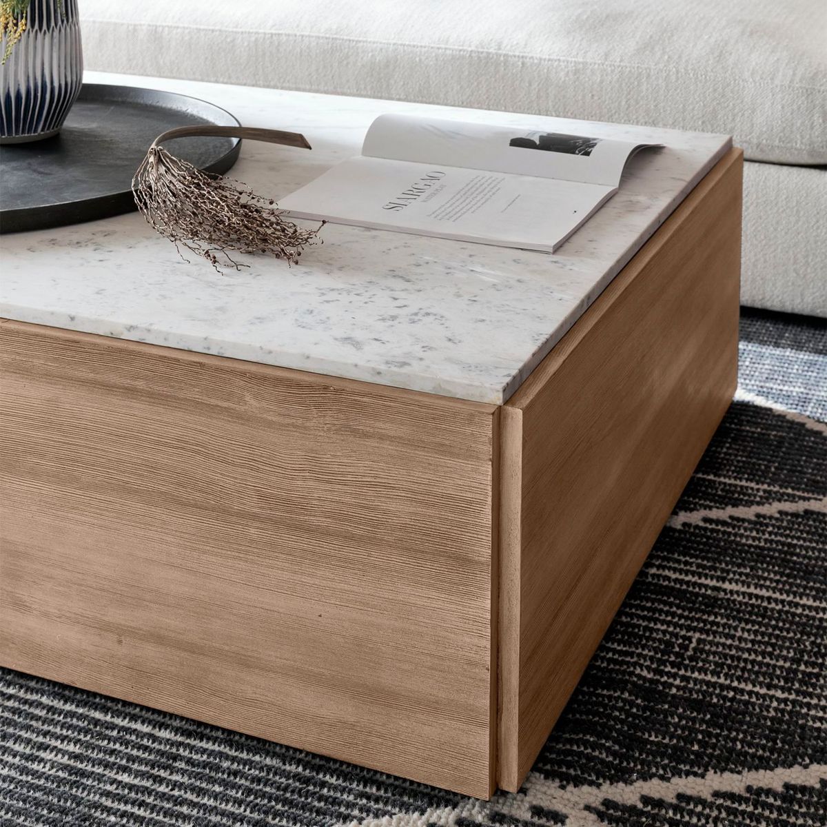 CRATE & BARREL - Mesa de centro Troupe