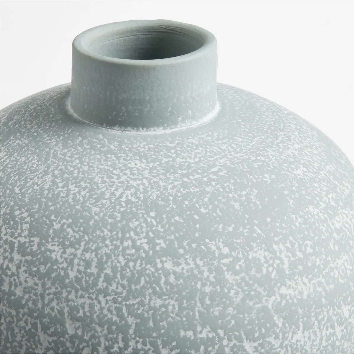 CRATE & BARREL - Jarron Ofelia Redondo Azul 25cm
