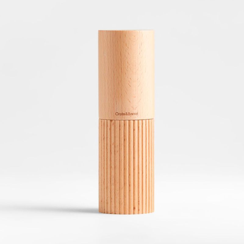 CRATE & BARREL - Molino de Sal en Madera Hanno 19 cm