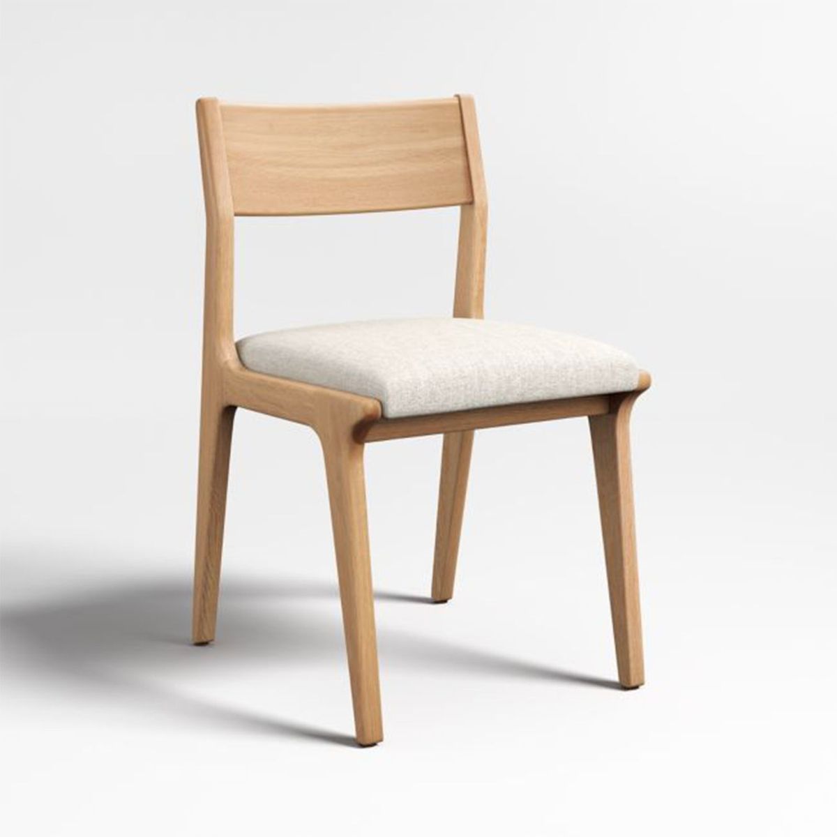 CRATE & BARREL - Silla de comedor Lakin en Lino