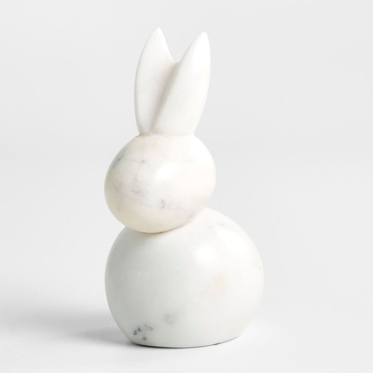 CRATE & BARREL - Adorno Bunny en Mármol 15 cm x 9 cm 