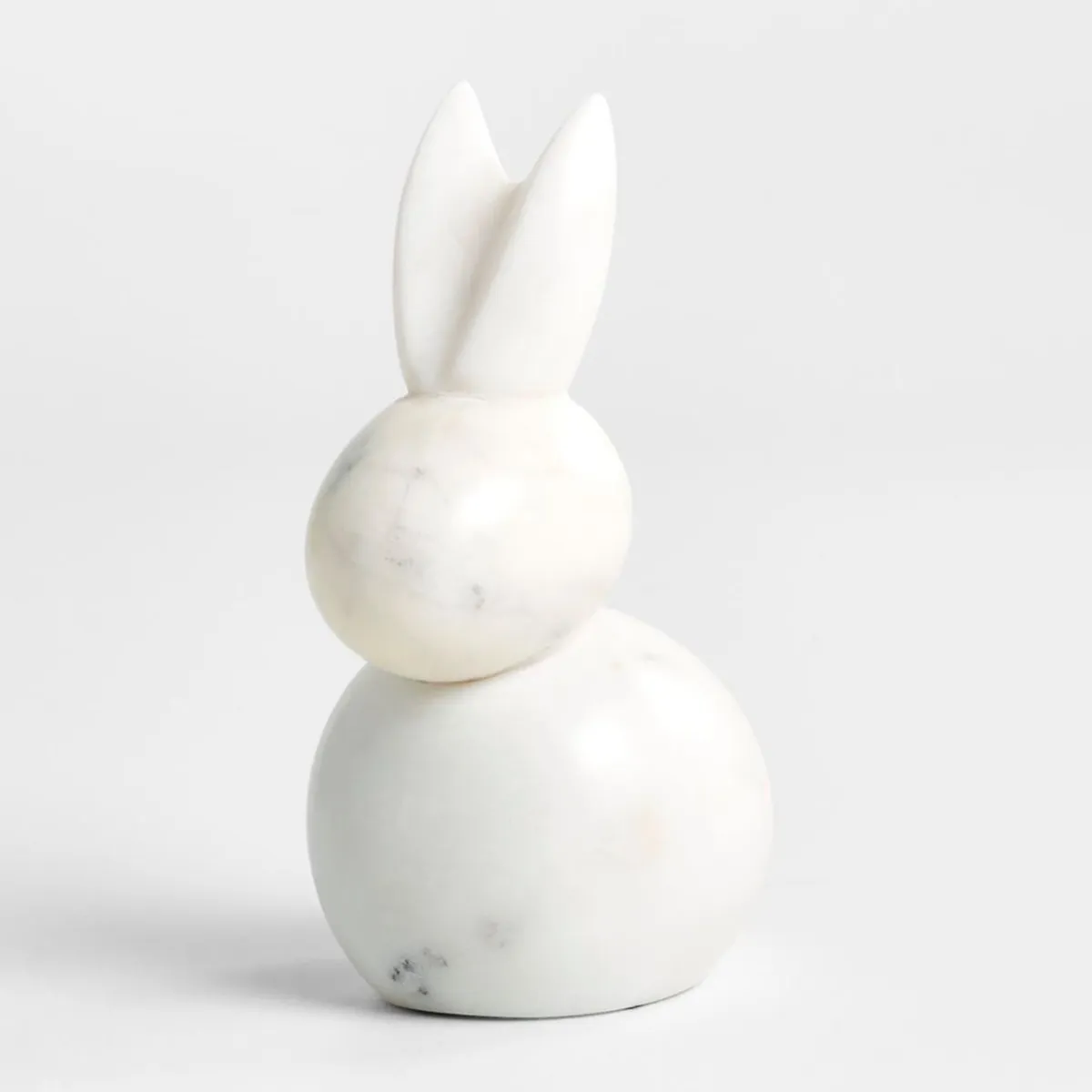CRATE & BARREL - Adorno Bunny en Mármol 15 cm x 9 cm 