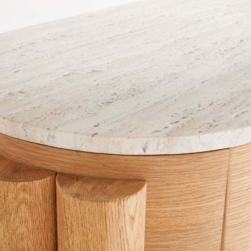 CRATE & BARREL - Top para mesa auxiliar Oasis P1 (No incluye base)