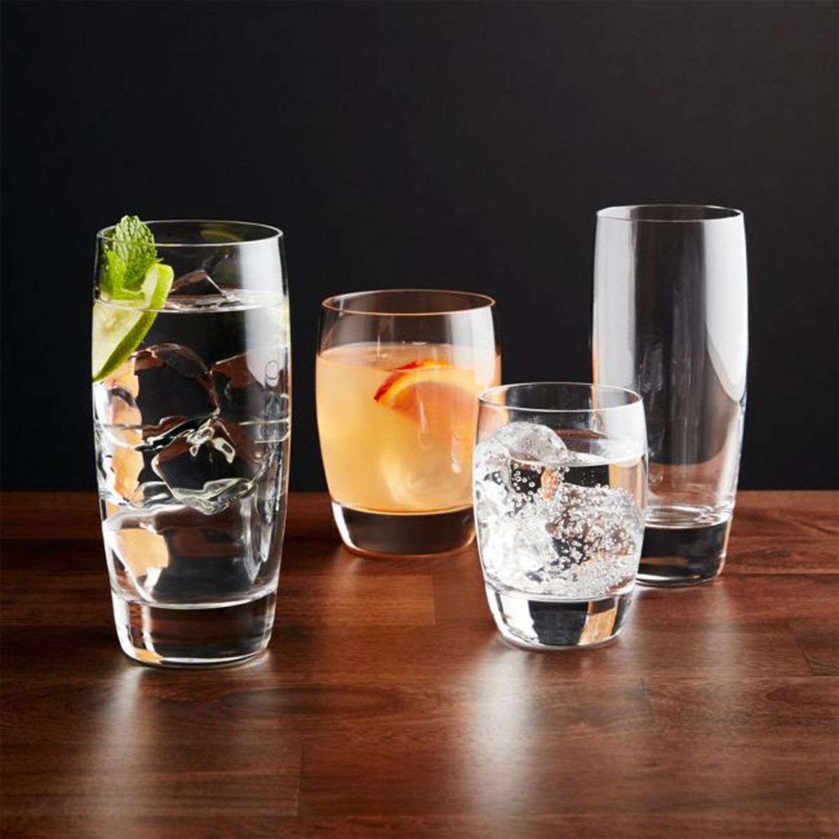 CRATE & BARREL - Vaso Corto Otis en Vidrio 266 ml