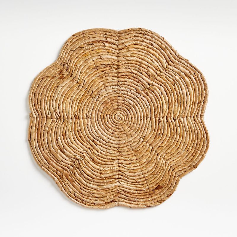 CRATE & BARREL - Individual Petal en Fibra Natural