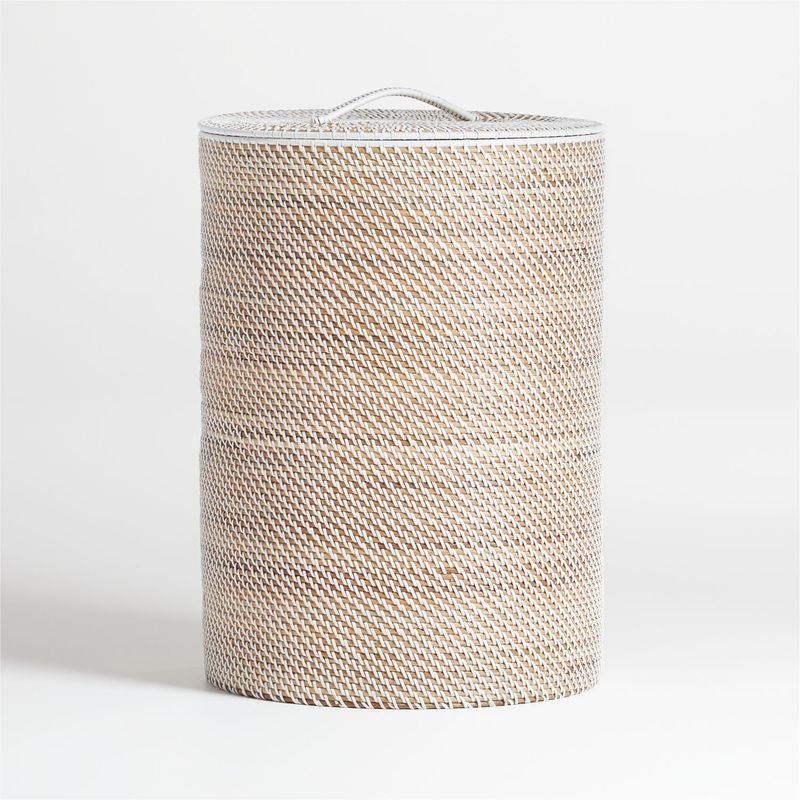 CRATE & BARREL - Canasto Sedona Blanco 43 x 60 cm 