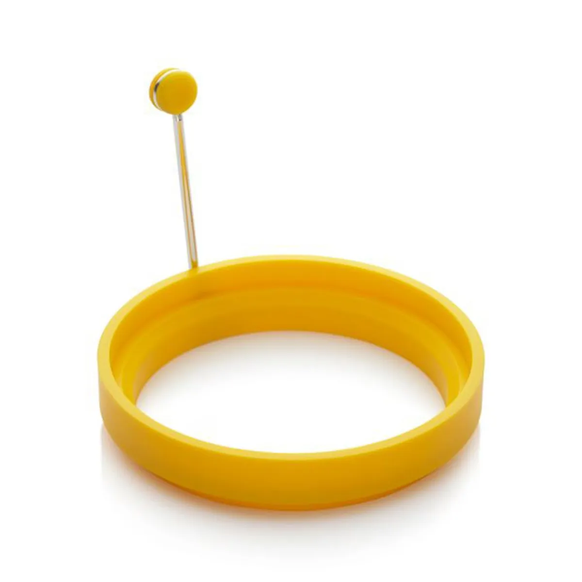CRATE & BARREL - Anillo para Panqueque/Huevo de Silicona Amarillo