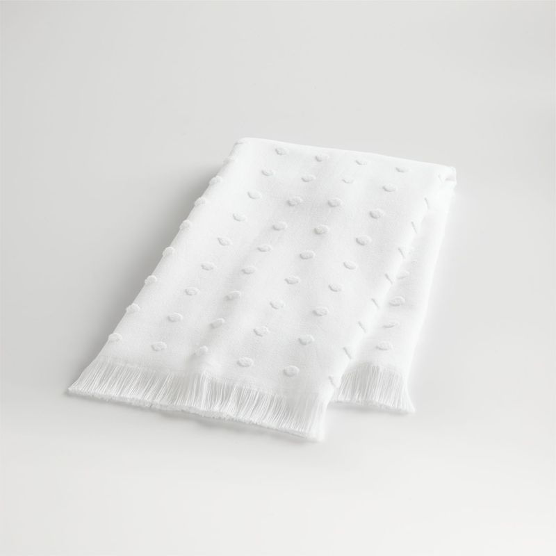 CRATE & BARREL - Toalla de mano Dotty 550 gr 51 cm x 76 cm