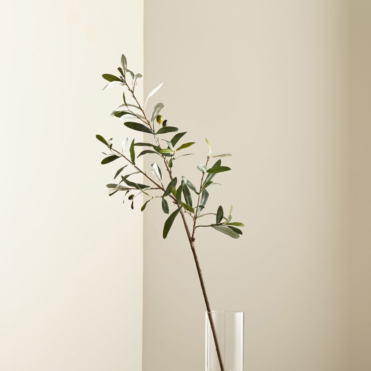 CRATE & BARREL - Rama artificial Olive Stem en Poliéster 91 cm x 18 cm