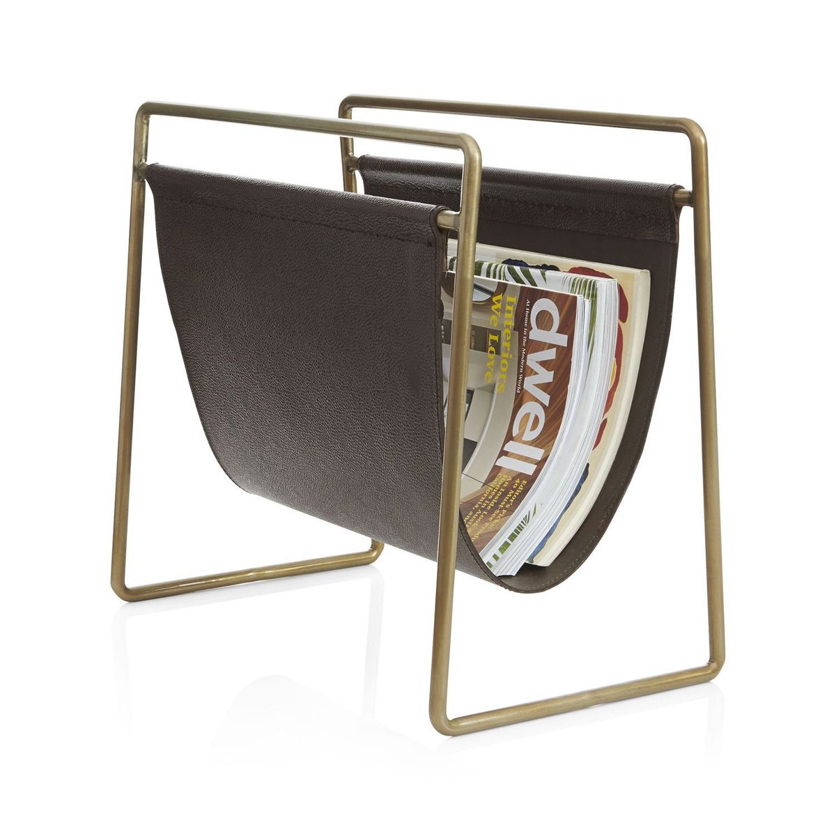 CRATE & BARREL - Organizador Revistero Galen en Hierro 41 cm x 45 cm 