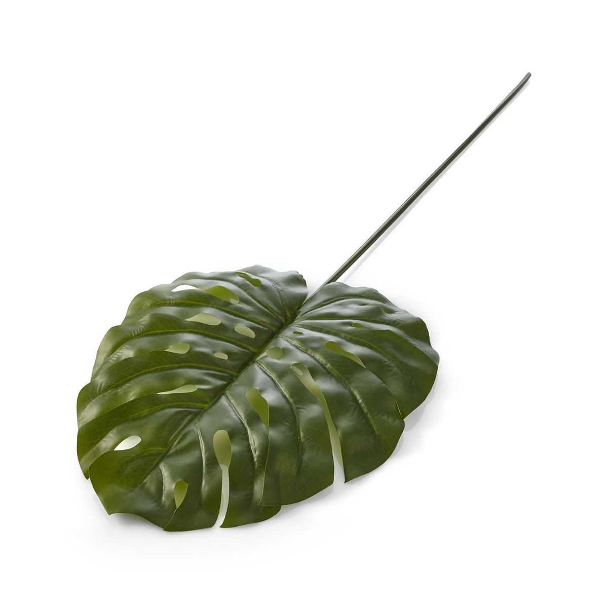 CRATE & BARREL - Rama artificial Monstera Leaf en Plástico 117 cm x 41 cm 