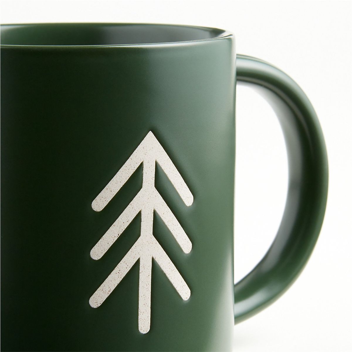 CRATE & BARREL - Mug Gres Evergreen Forest  9 cm