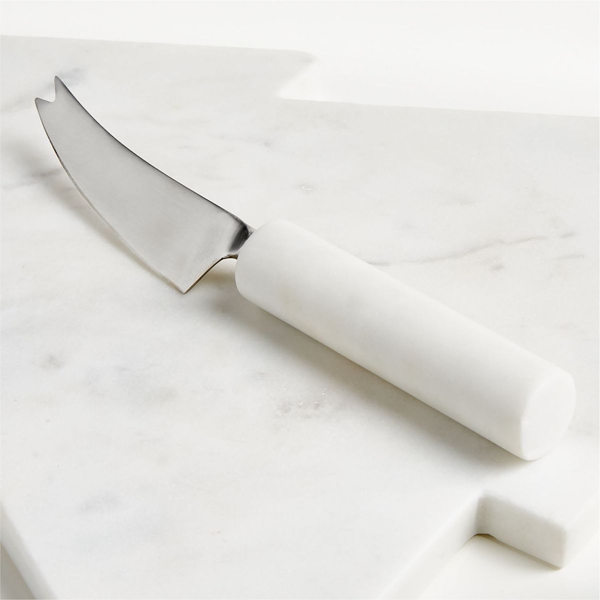 CRATE & BARREL - Tabla de queso Holiday Tree en Mármol 2 cm x 41 cm