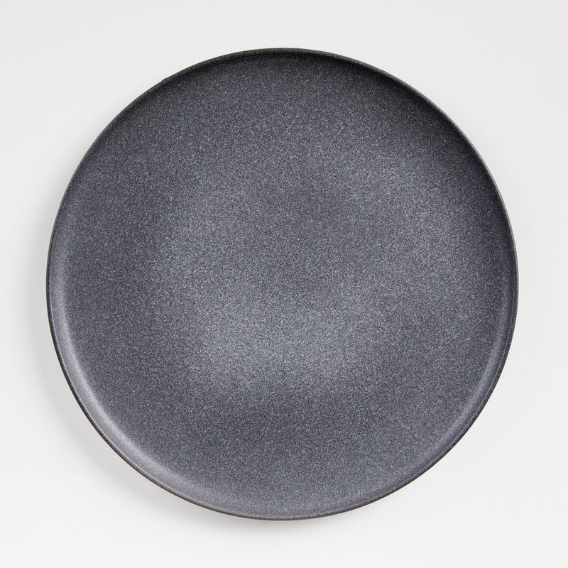 CRATE & BARREL - Plato Principal Wren Gris en Cerámica 27 cm