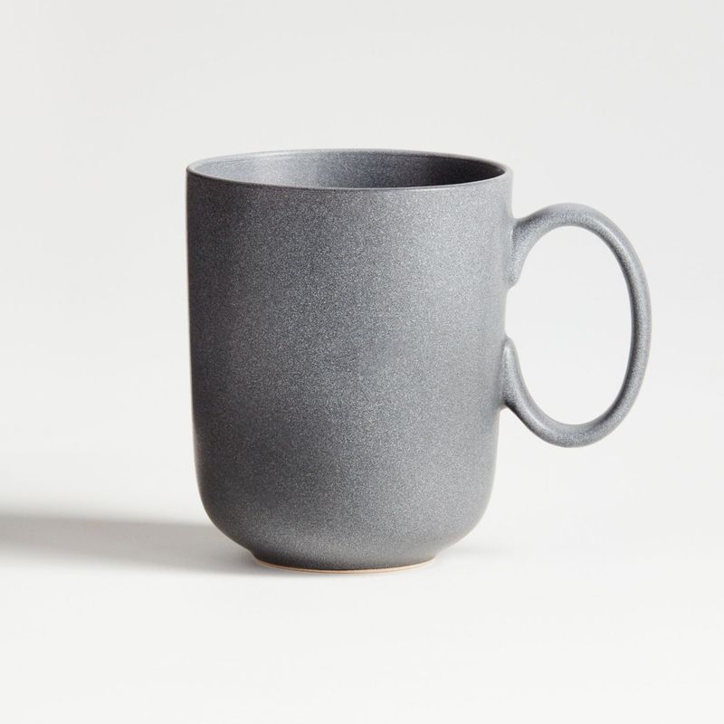 CRATE & BARREL - Mug Wren Gris en Gres 9 ml