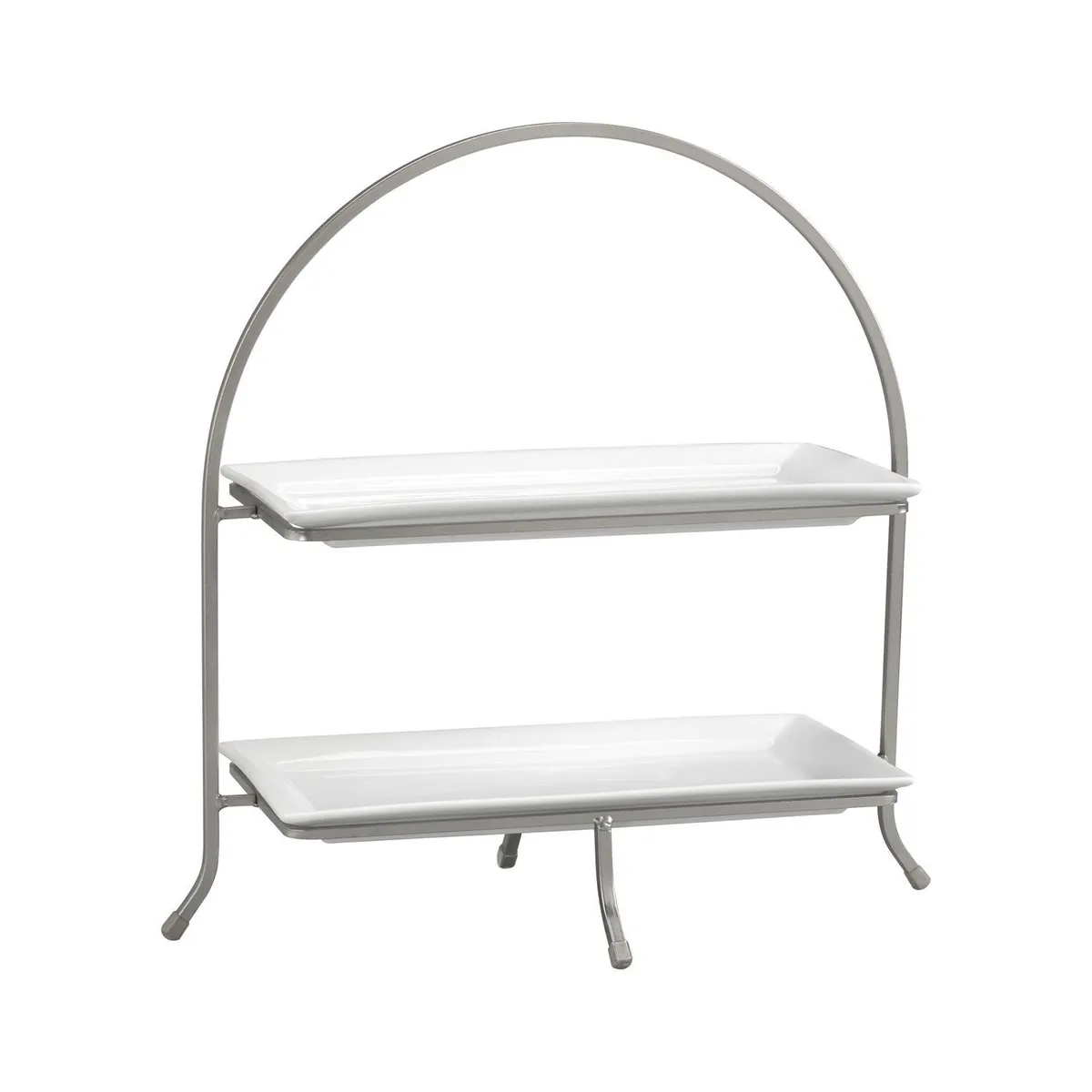 CRATE & BARREL - Bandeja para Servir de 2 Niveles con Platos Cambridge