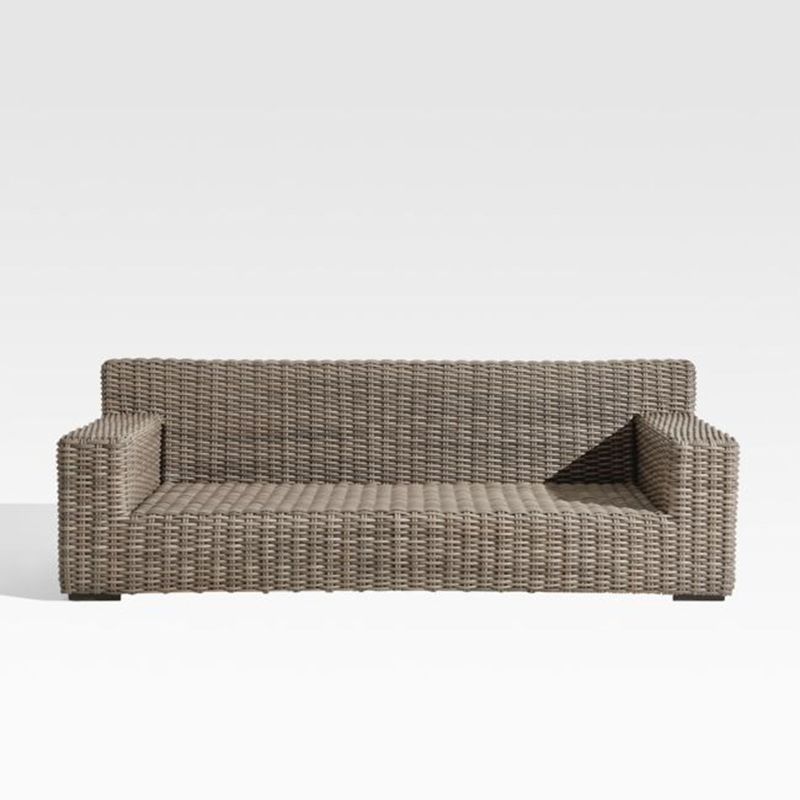 CRATE & BARREL - Sofá Abaco para exteriores sin cojín P1