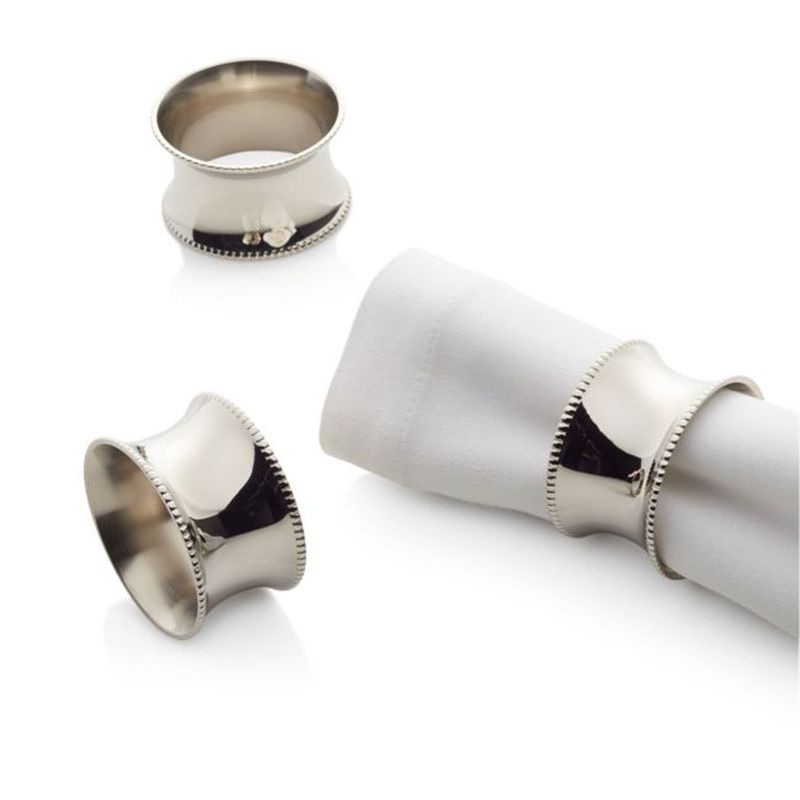 CRATE & BARREL - Aro de servilleta Emerson en Metal No aplica x 4 cm
