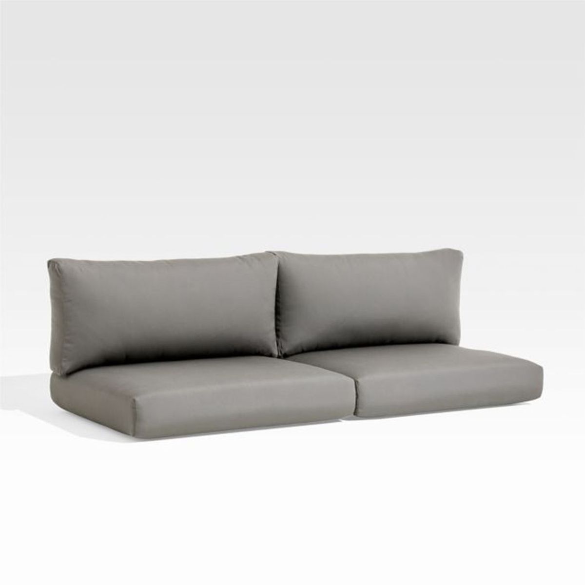 CRATE & BARREL - Cojin gris para sofá Abaco setx4 P2