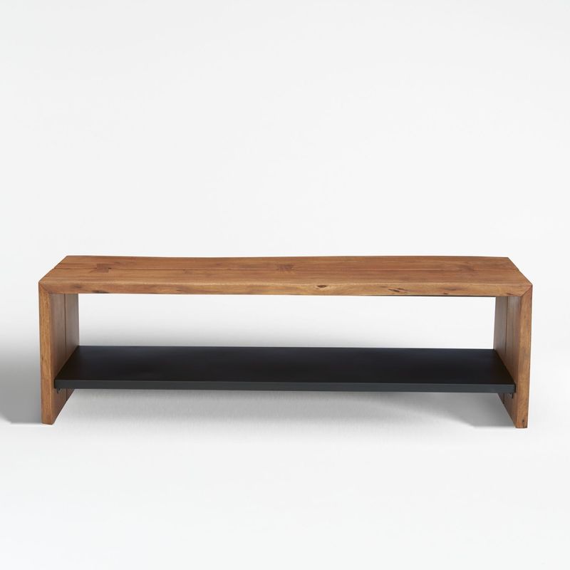 CRATE & BARREL - Banco de Vestíbulo con Repisa Yukon