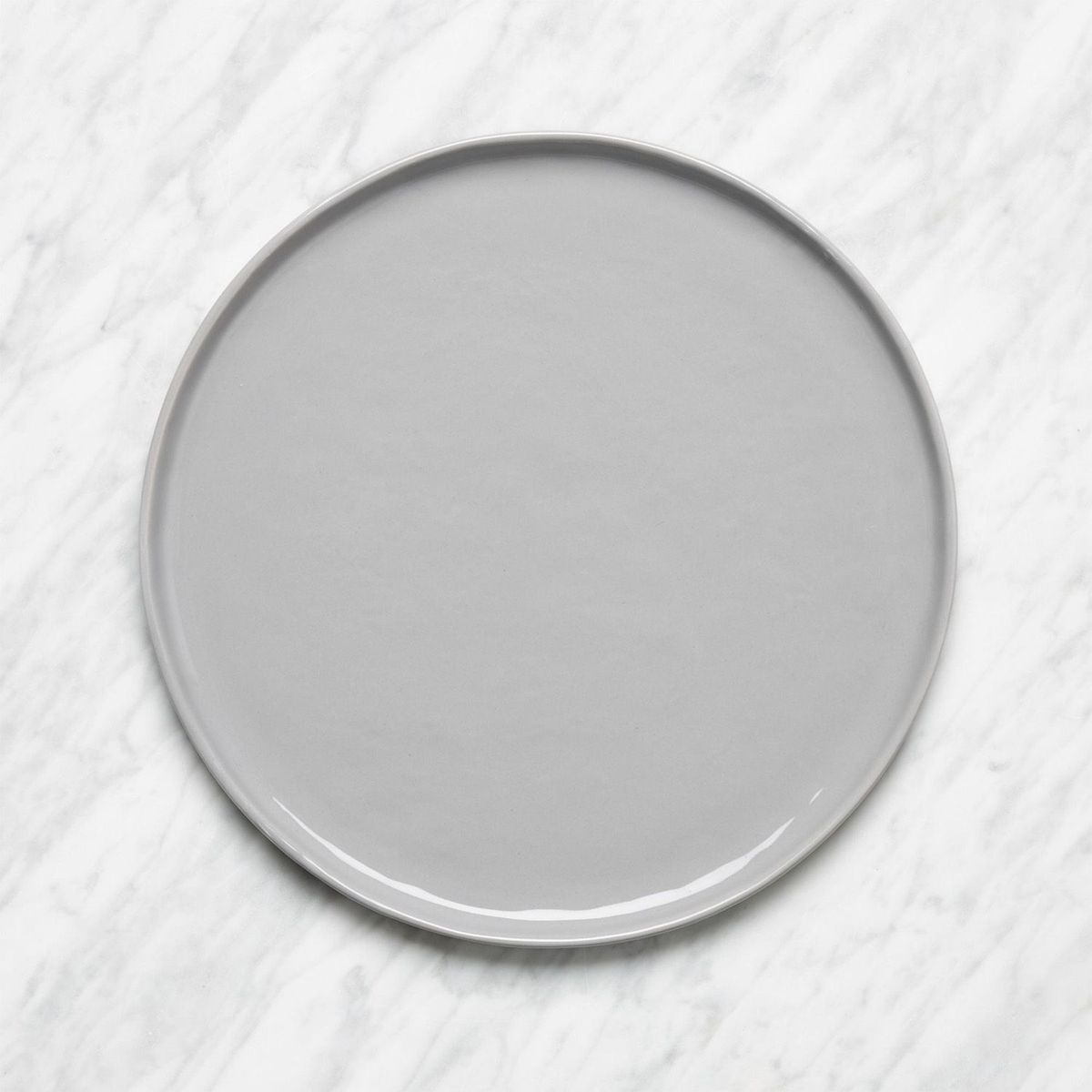 CRATE & BARREL - Plato principal Mercer Grey en Porcelana 28 cm x 2 cm