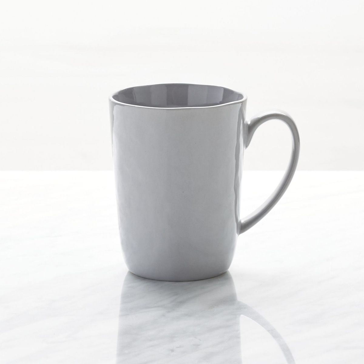 CRATE & BARREL - Mug Mercer Grey en Porcelana 11 cm x 9 cm