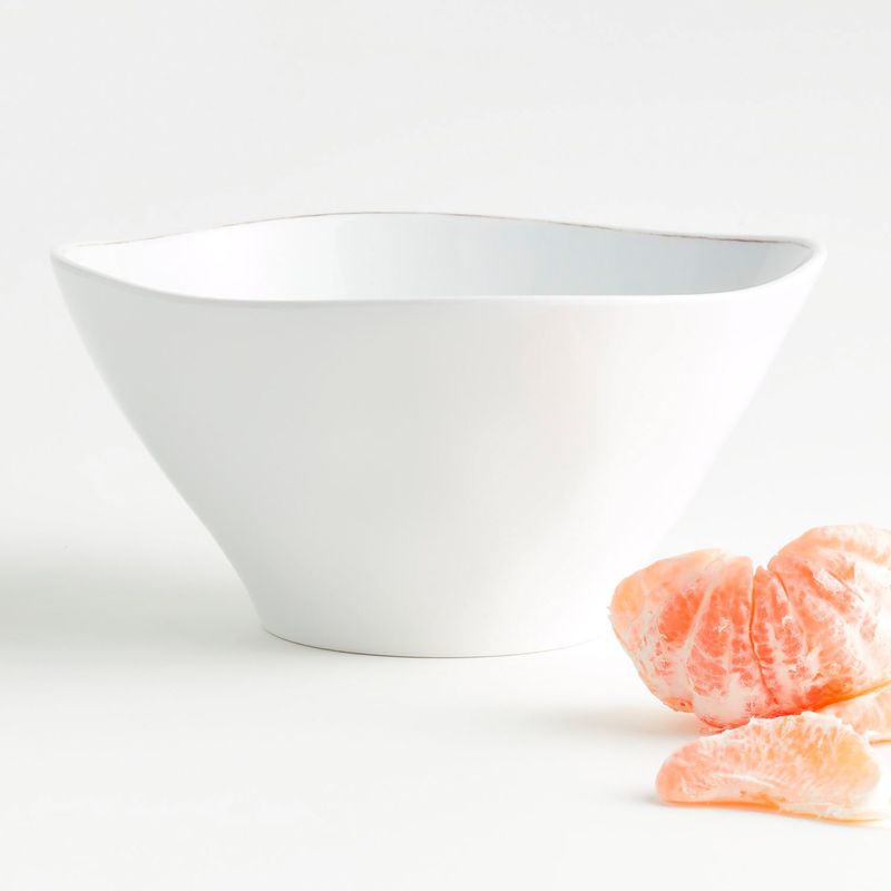 CRATE & BARREL - Bowl Melamina para servir Marin Set x2 26 cm