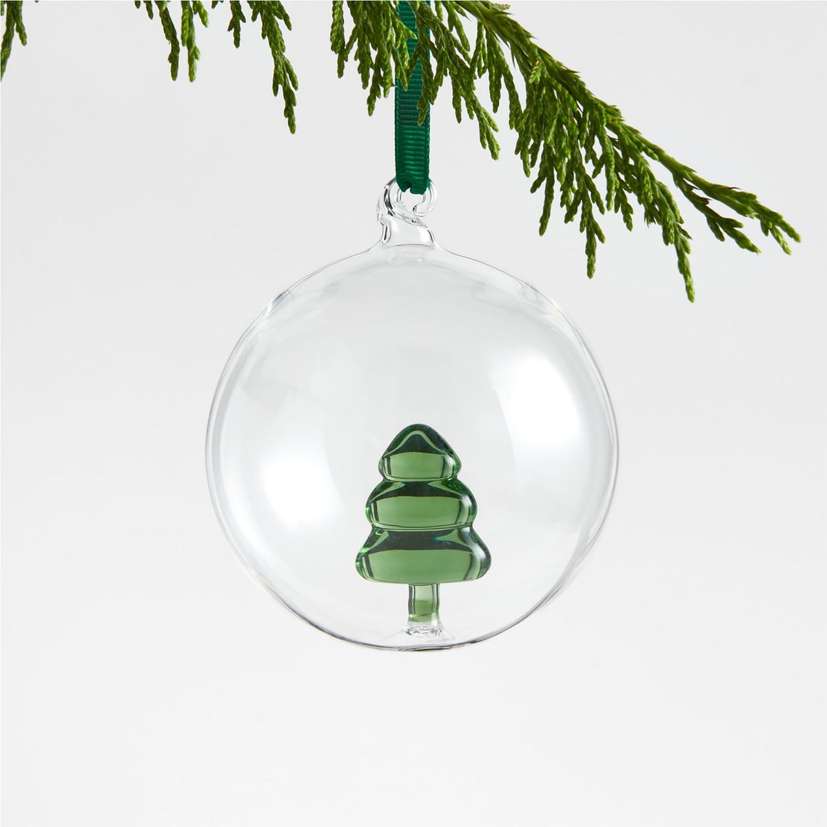 CRATE & BARREL - Adorno para árbol Glass Tree en Vidrio de borosilicato 10 cm x 8 cm