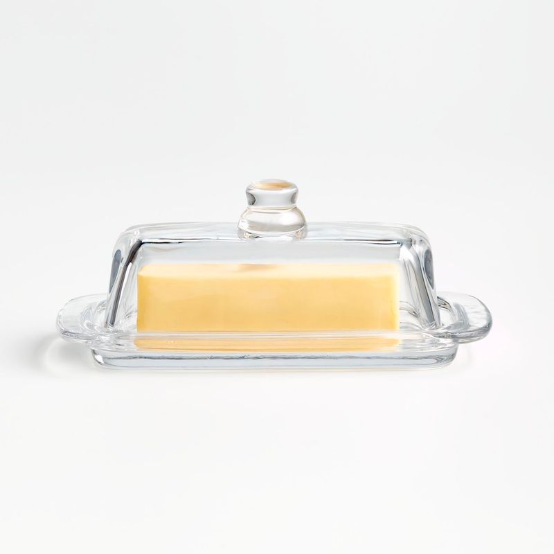 CRATE & BARREL - Mantequillero en Vidrio 9 x 20 cm