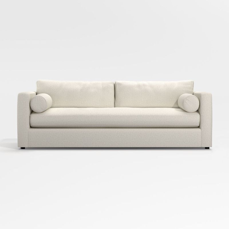 CRATE & BARREL - Sofá Aris 3 Puestos 224 cm en Tela Beige