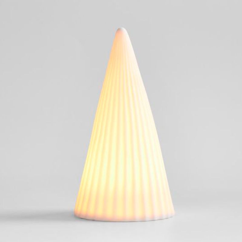 CRATE & BARREL - Adorno LED Porcelain Tree en Cerámica 25 cm x 11 cm