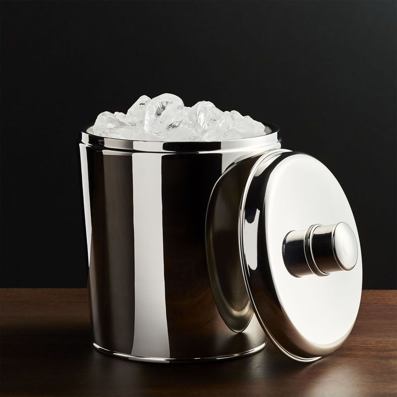CRATE & BARREL -  Hielera Easton en Acero inoxidable  