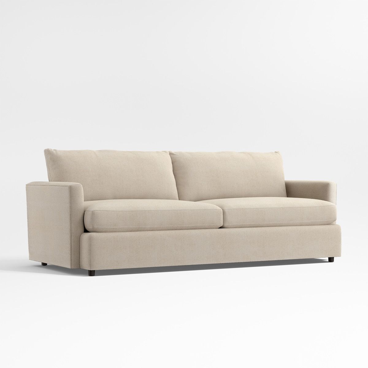 CRATE & BARREL - Sofá Lounge Comfort 236cm Beige de 2 puestos Tela