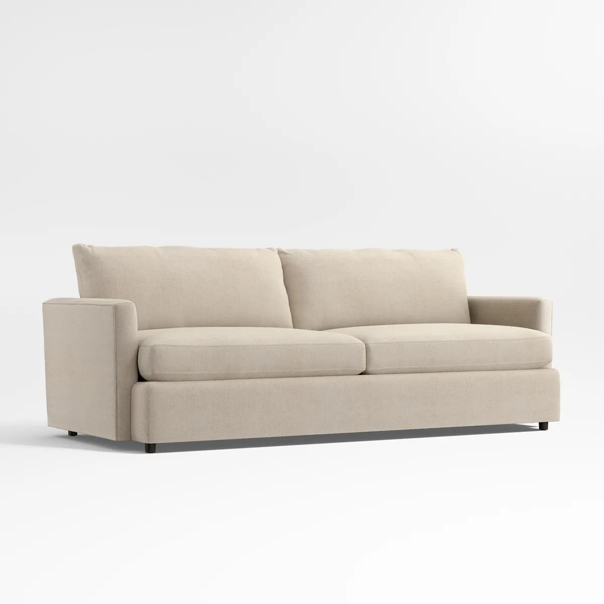 CRATE & BARREL - Sofá Lounge Comfort 236cm Beige de 2 puestos Tela