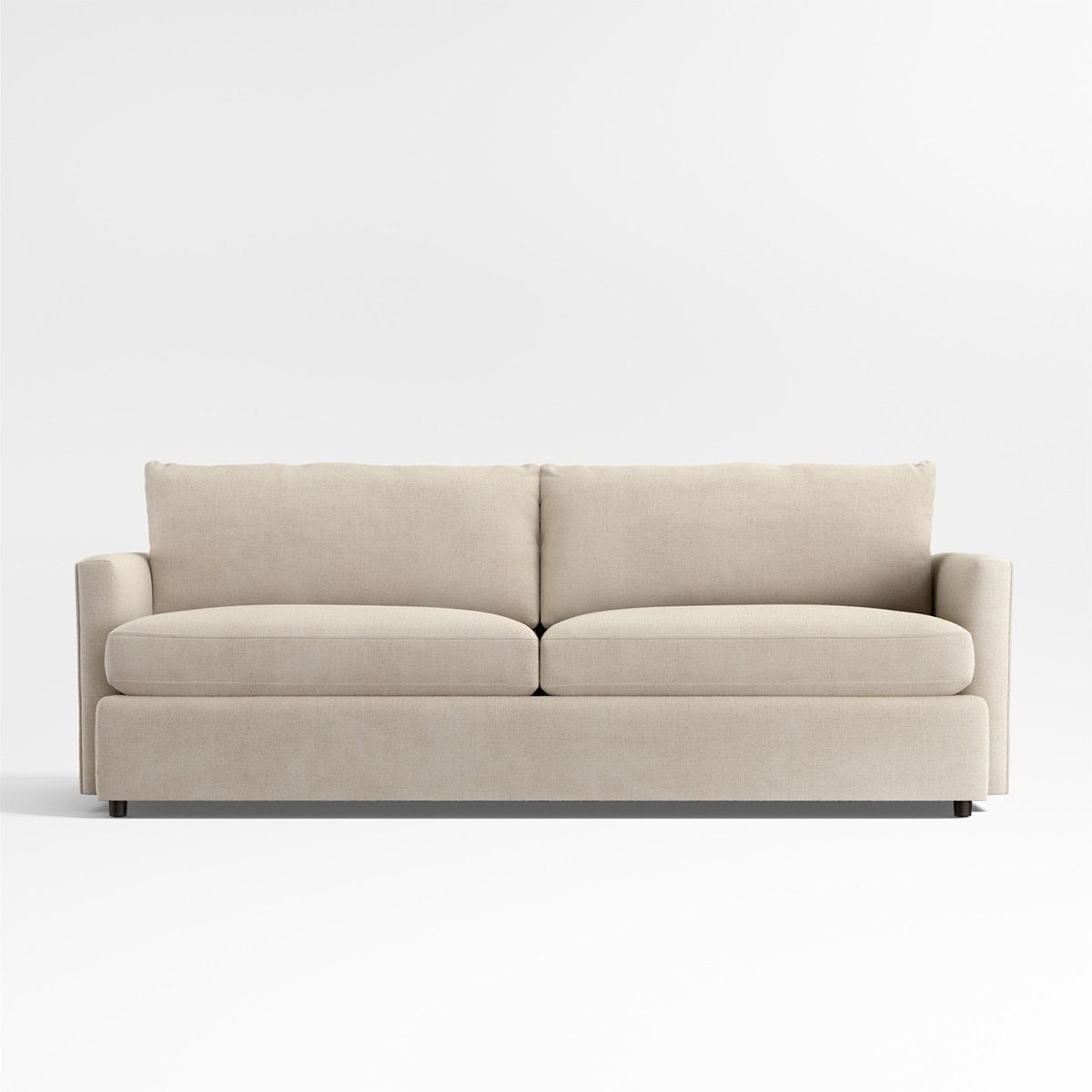 CRATE & BARREL - Sofá Lounge Comfort 236cm Beige de 2 puestos Tela