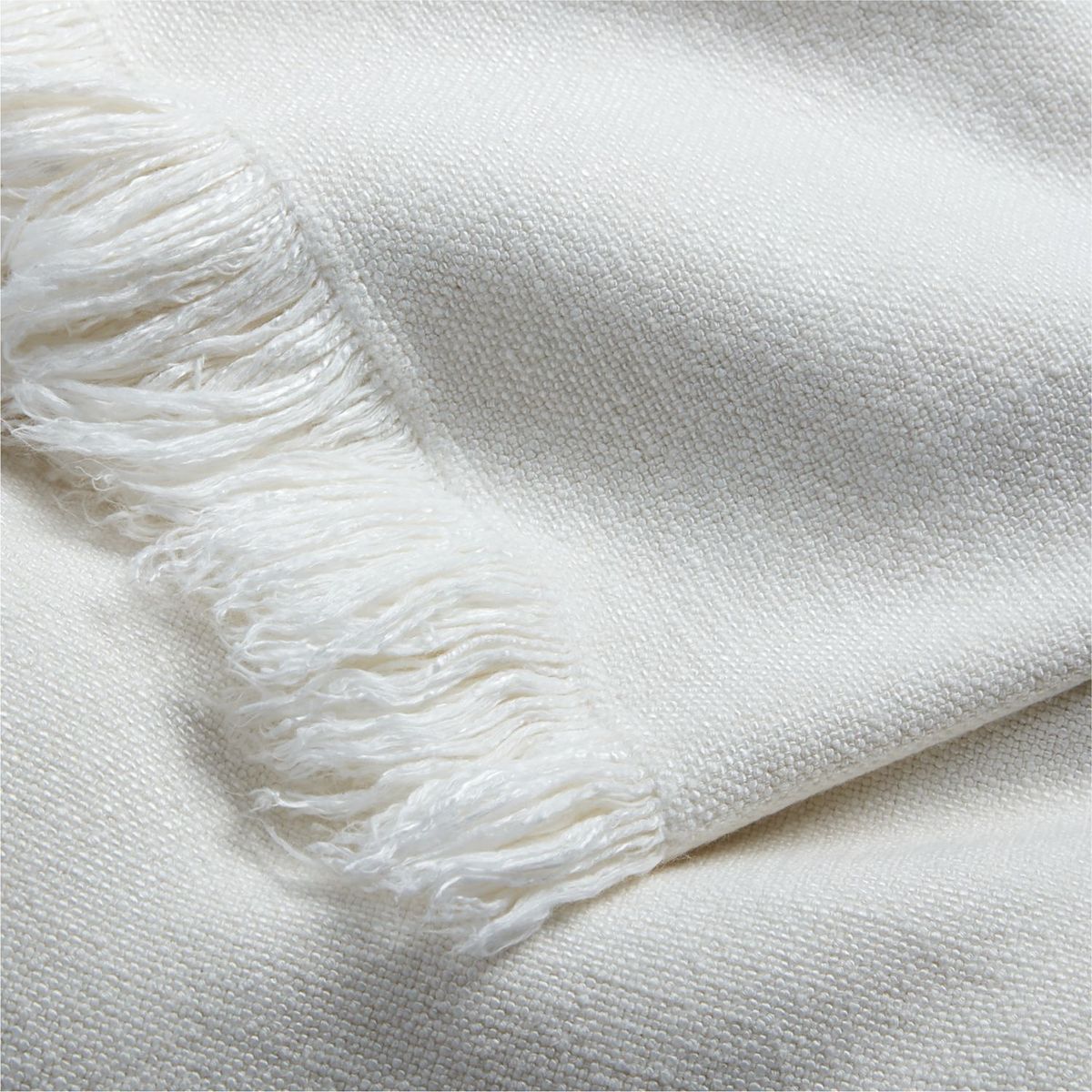 CRATE & BARREL - Manta Plain Blanca 140 x 178 cm