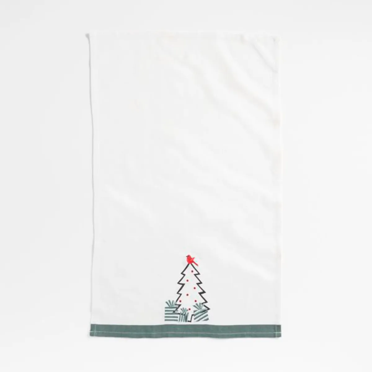 CRATE & BARREL - Toalla Arctic Bird en Algodón orgánico 71 cm x 46 cm