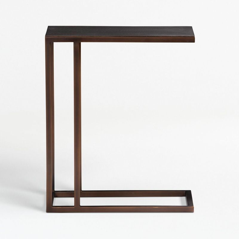 CRATE & BARREL - Mesa auxiliar Echelon C