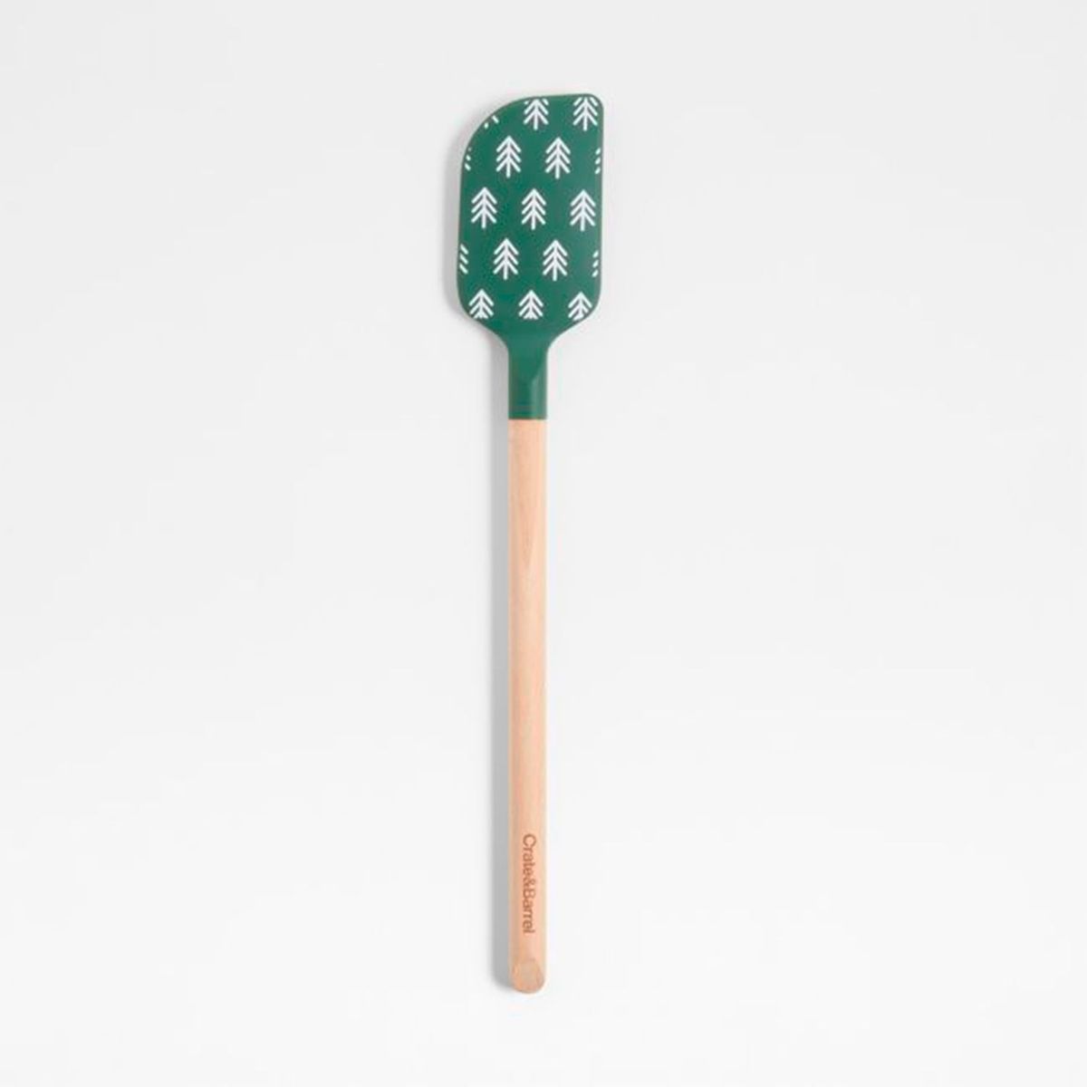 CRATE & BARREL - Espátula Navidad Árboles Verde